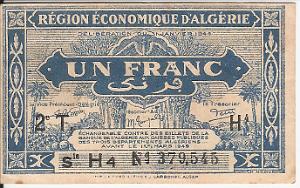 Algerie 1944 - 1 franc - 8,5 x 5,20